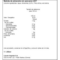 Bebida vegetal almendra 0% YOSOY, brik 1 litro