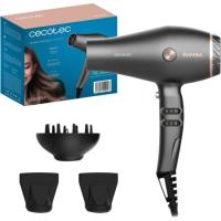 Secador de pelo, AC, 2600 W, tecnología de iones, 2 boquillas, difusor CECOTEC