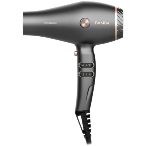 Secador de pelo, AC, 2600 W, tecnología de iones, 2 boquillas, difusor CECOTEC