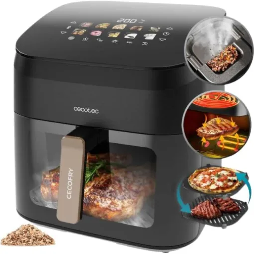 Freidora Grill , 8,5L, 2200W,  Smokin 8500 CECOTEC