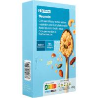 Granola con semillas bajo en azúcar EROSKI, caja 400 g