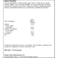 YBARRA Cheddar saltsa, buruz beherakoa 250 ml