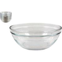 Ensaladera apilable de vidrio DURALEX, 20,5x20,5x8,2 cm