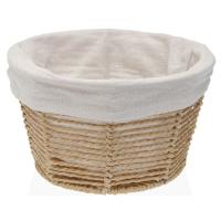 Cesta redonda con forro interior beige VERSA, 25x25x15 cm Cesta redonda con forro interior beige VERSA, 25x25x15 cm