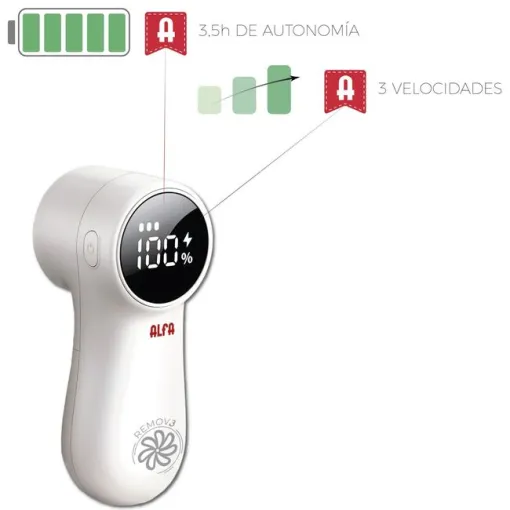 Quitapelusas, 3,5h autonomía, Remov3 ALFA