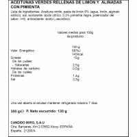 Aceitunas rellenas de limón y pimienta SERPIS, lata 130 g