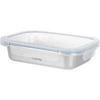 Hermético de acero rectangular 820 ml CASTEY, 20x15x5 cm
