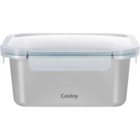 Hermético de acero rectangular 1600 ml CASTEY, 20x15x9 cm Hermético de acero rectangular 1600 ml CASTEY, 20x15x9 cm