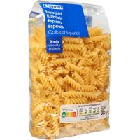 Pasta de espirales EROSKI, paquete 500 g