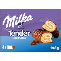 Tender de choclate con leche MILKA, caja 148 g