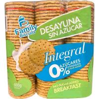 Galleta integral 0% FAMILY BISCUIT, paquete 600 g