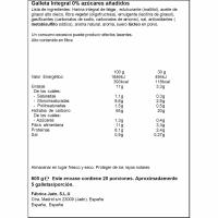 Galleta integral 0% FAMILY BISCUIT, paquete 600 g