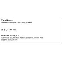 Vino Blanco Sparkling MUCHO MAS, botella 75 cl