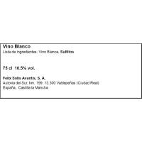 Vino Blanco Dulce afrutado VEGA MARINERA, botella 75 cl