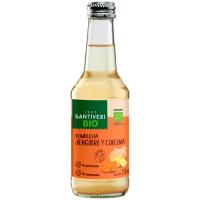 Kombucha cúrcuma bio SANTIVERI, botellín 250 ml