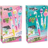 Bolígrafo y subrayador DIY, Surtido, edad:+6 años STYLE 4 EVER, pack 3 uds Bolígrafo y subrayador DIY, Surtido, edad:+6 años STYLE 4 EVER, pack 3 uds