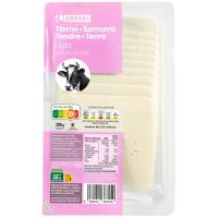 Queso de vaca light EROSKI, lonchas, bandeja 200 g