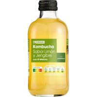 Kombucha sabor jengibre, limón y té matcha EROSKI, botella 250 g Kombucha sabor jengibre, limón y té matcha EROSKI, botella 250 g