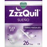Tiras nasales para ronquidos ZZZQUIL, caja 26 uds