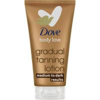 Loción autobronceadora de cara y cuerpo light DOVE, tubo 75 ml