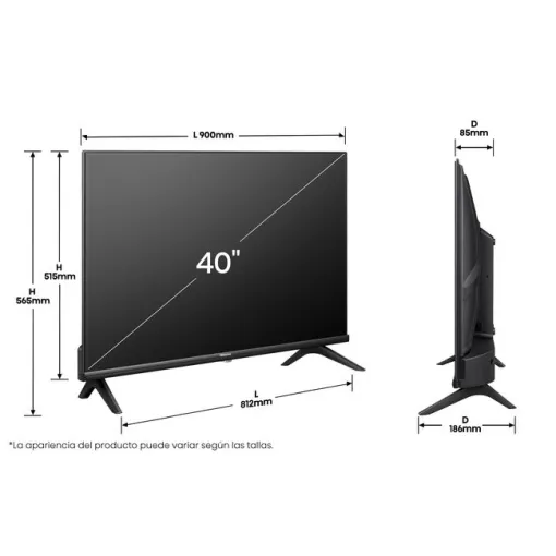 TV Led 40" HD Smart 40A4Q HISENSE