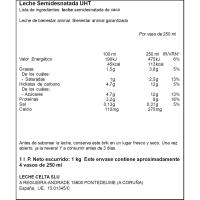 Leche semidesnatada CELTA, brik 1 litro
