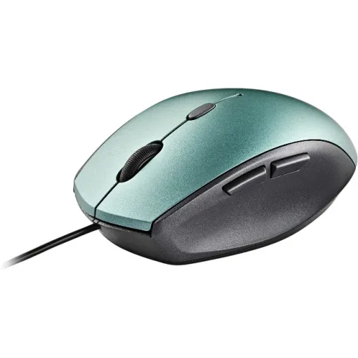 Ratón ergonómico con cable y botones silenciosos con adaptador USB a tipo C, NGS