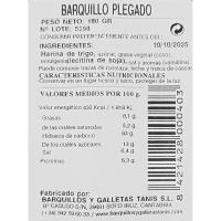 Barquillo plegado EUGOBA, bandeja 180 g