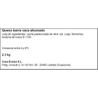 Queso barra ahumado Ketua AGOUR, al corte, compra mínima 250 g
