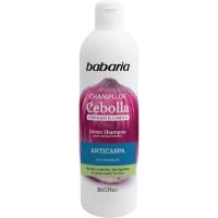 Champú anticaspa de cebolla BABARIA, bote 380 ml