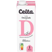 Leche desnatada CELTA, brik brik 1 litro