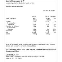 Leche desnatada CELTA, brik brik 1 litro