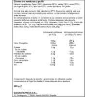 Tarrito crema de verduras y pollo BLEDINA, tarro 200 g
