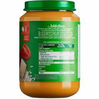 Tarrito tomate y arroz con pescado blanco BLEDINA, tarro 200 g