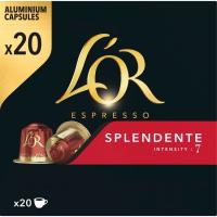 Café Splendene Espresso L'OR, caja 20 uds