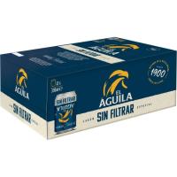 Cerveza sin filtrar EL AGUILA, pack lata 12x33 cl