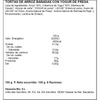 SOLNATURAL Bio arroz opilak marrubizko jogurtarekin, paketea 100 g