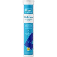Calcio efervescente + vitamina D5 + K1 VIVE+, bote 20 uds