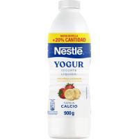 Yogur líquido sabor fresa-plátano NESTLÉ, botella 900 g