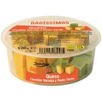 Dadissimos de cheddar-gouda pesto verde JUAN LUNA, tarrina 120 g