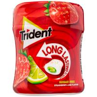 Chicle sabor fresa y lima Lc TRIDENT, bote 68 g