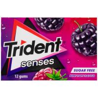 Chicle de mora Lc TRIDENT, paquete 23 g