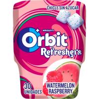 Chicle refreshers sabor sandía LC ORBIT, bote 67 g