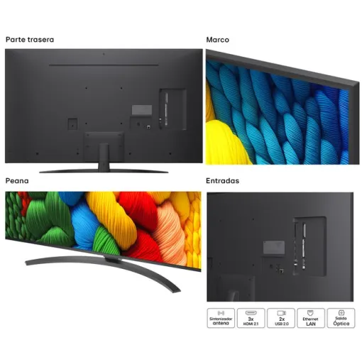 TV Led NanoCell  50" 4K UHD Smart 50NANO81A6A LG