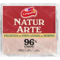 Pechuga de pavo asada 96% cárne CAMPOFRÍO NATURARTE, sobre 90 g