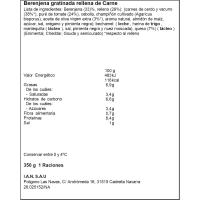 Berenjena gratinada relleno de carne CARRETILLA, bandeja 350 g