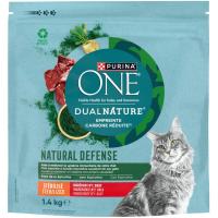 Alimento buey dual nature gato esterilizado ONE, saco 1,4 kg Alimento buey dual nature gato esterilizado ONE, saco 1,4 kg