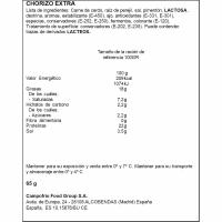 Chorizo extra alto en proteína REVILLA, bandeja 65 g