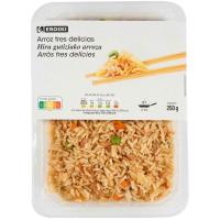 Arroz 3 delicias EROSKI, bandeja 250 g