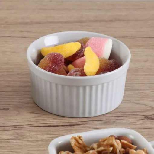 Bol para aperitivos blanco porcelana VERSA, 10,5x10,5x4cm